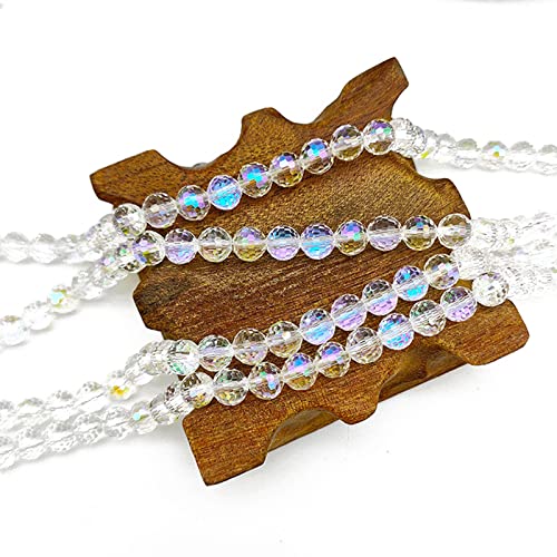 Dowarm 10MM Round Crystal Beads for Jewelry Making, Crystal Paradise Faceted Crystal Glass Beads for Crafts Bracelet Wind Chimes Suncatcher, #5003 Rondelle Spacer Beads, Loose Gemstones, 50PCS - Image 3