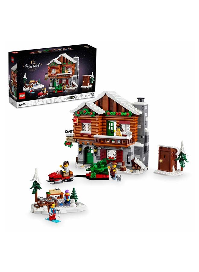 LEGO Icons Alpine Lodge 10325 Building Kit (1,517 Pieces) - Image 1