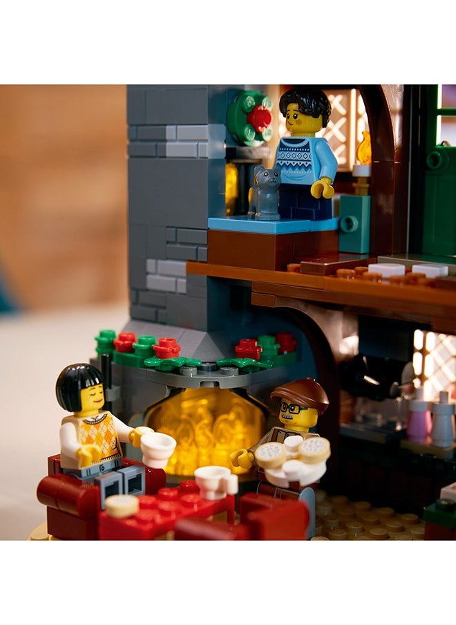 LEGO - LEGO Icons Alpine Lodge, Model House Kit, Festive Family Activity Featuring a Buildable Winter Cabin with 5 Minifigures and 2 Animal Figures, Home Decoration, Gift Idea for Adults, Women, Men 10325 - Image 1