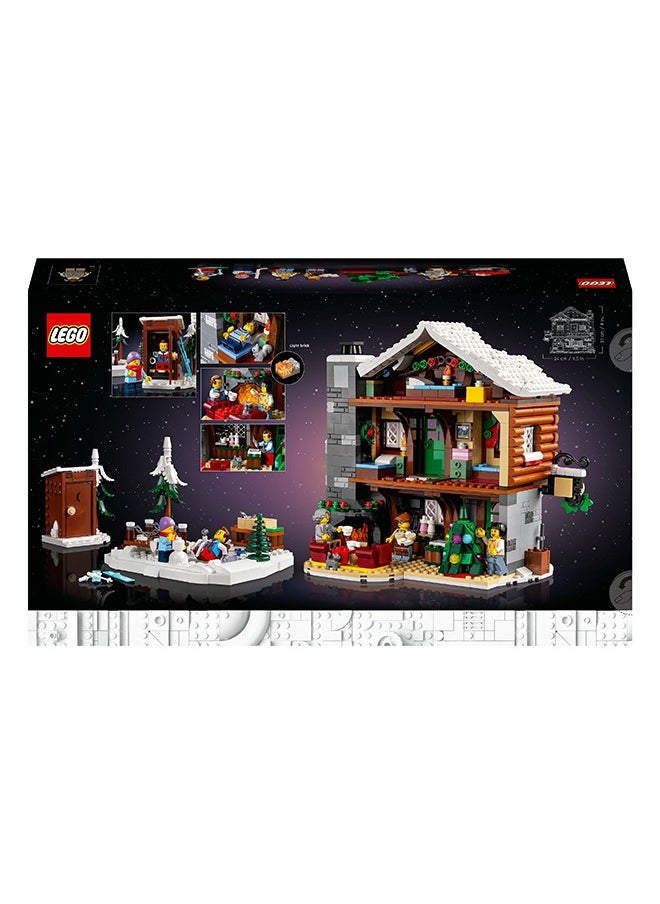 LEGO - LEGO Icons Alpine Lodge, Model House Kit, Festive Family Activity Featuring a Buildable Winter Cabin with 5 Minifigures and 2 Animal Figures, Home Decoration, Gift Idea for Adults, Women, Men 10325 - Image 1