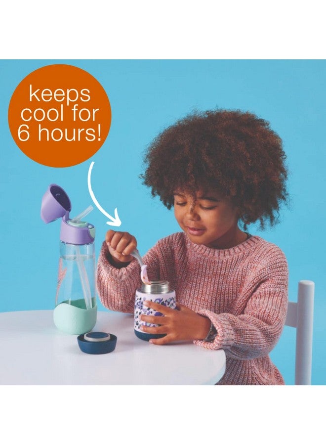 b.box b.box Insulated Food Jar Mini | Small Snack Container for Babies and Kids | Double Wall Stainless Steel | Keeps Food Cold for 6hrs, Warm for 4hrs | (Bunny Green, 7 oz) - Image 3