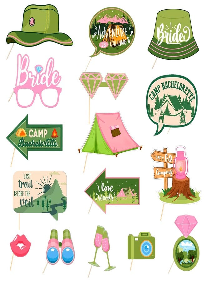 Roaring Good Time Camp Bachelorette Party Photo Booth Props Camp Bachelorette Decor Hiking Mountain Bachelorette Party Supplies for Wedding Bridal Shower Bachelorette - Image 1