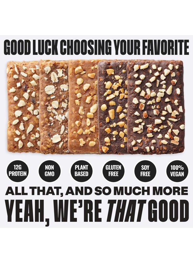 The GFB Gluten Free Brothers Protein Bars, Variety Pack, 2.05 Ounce (Pack of 10), 5 flavors, Vegan, Dairy Free, Non GMO, Soy Free - Image 2