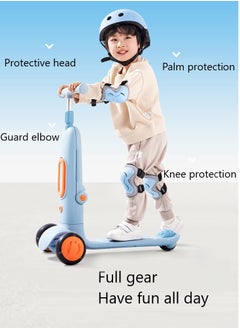 GUDOO Kids Protective Gear Set Toddler Helmet for Ages 2 to 8 Boys Girls with Sports Protective Gear Set Knee Elbow Wrist Pads for Skateboard Cycling Scooter Rollerblading  - Image 4