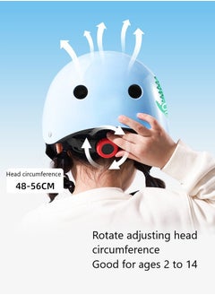 GUDOO Kids Protective Gear Set Toddler Helmet for Ages 2 to 8 Boys Girls with Sports Protective Gear Set Knee Elbow Wrist Pads for Skateboard Cycling Scooter Rollerblading  - Image 5