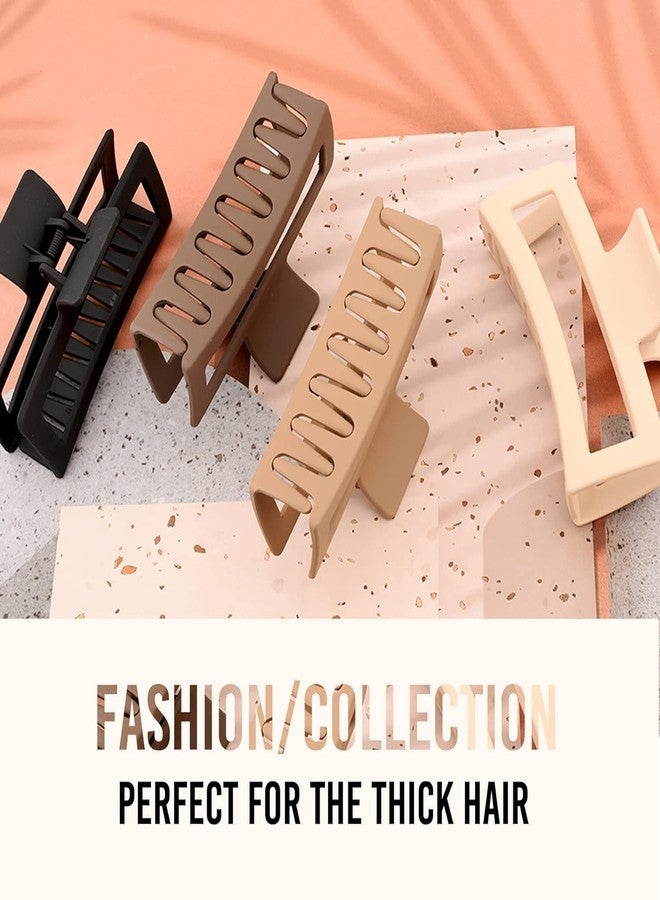 مجموعة مشابك شعر جامبو من RHOSYN HAIR ACCESSORIES للنساء والفتيات، عبوة من 3 قطع، مشابك شعر كبيرة الحجم XXXL، مشابك شعر طويلة وكثيفة ومجعدة (جميع الألوان) - Image 3