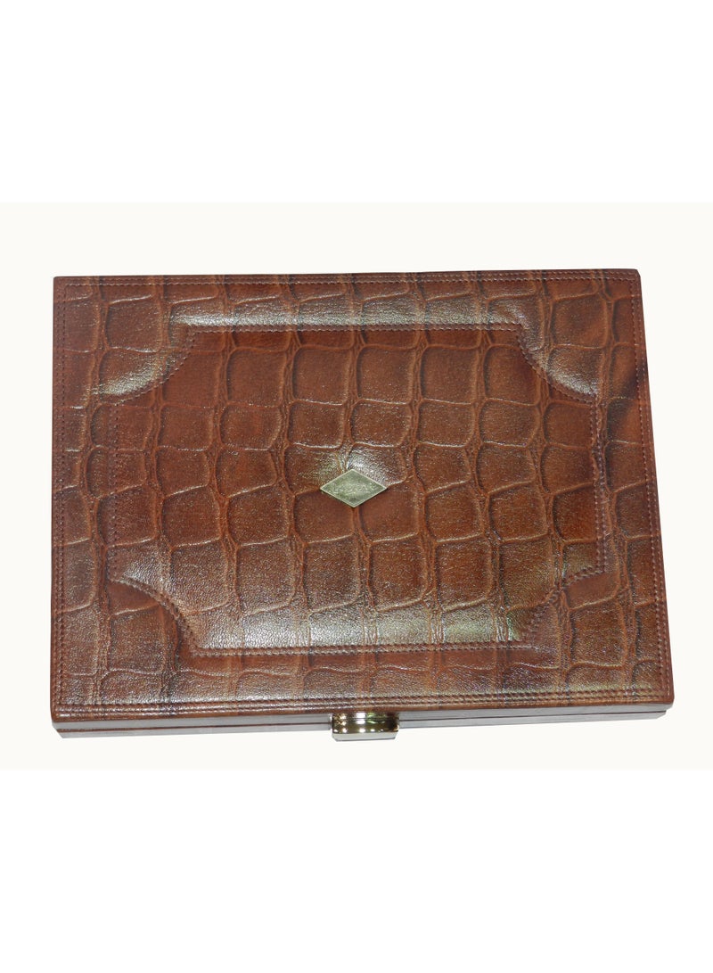 LAVERI LEATHER Laveri Genuine Leather Earring Box Organizer Storage Earrings Stud Tray Showcase Storage Case  - Image 3