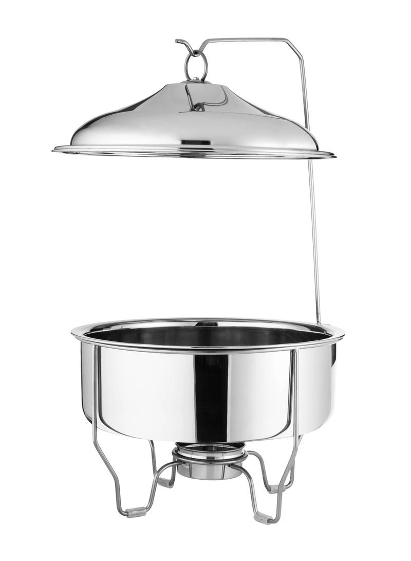 ماكسيما سخان بوفية دائري استيل لتسخين الطعام مزود بغطاء سعة 8 لتر - Image 2