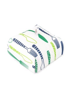 Thoraya Hot Food Insulation Cover Foldable Square Dustproof Aluminum Foil Insulation Food Cover Tent Blue  - Image 1