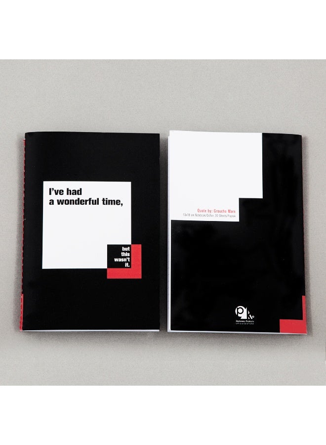PK Design Quotation Master Notebooks - Groucho Marx - Image 1