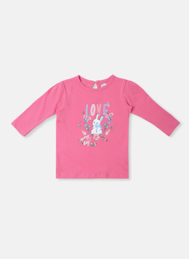 Nautinati Nautinati Girls Cotton Printed Pack of 2 Top
