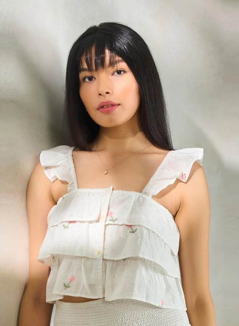 Virgio VIRGIO 100% Cotton Tiered Top