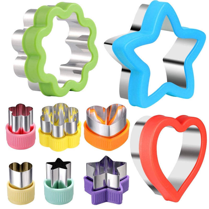 LAXIZAR Cutter Shapes Set Different Sizes Cookie Cutters Set Fruit Cookie Pastry Stamps Mold - Image 1