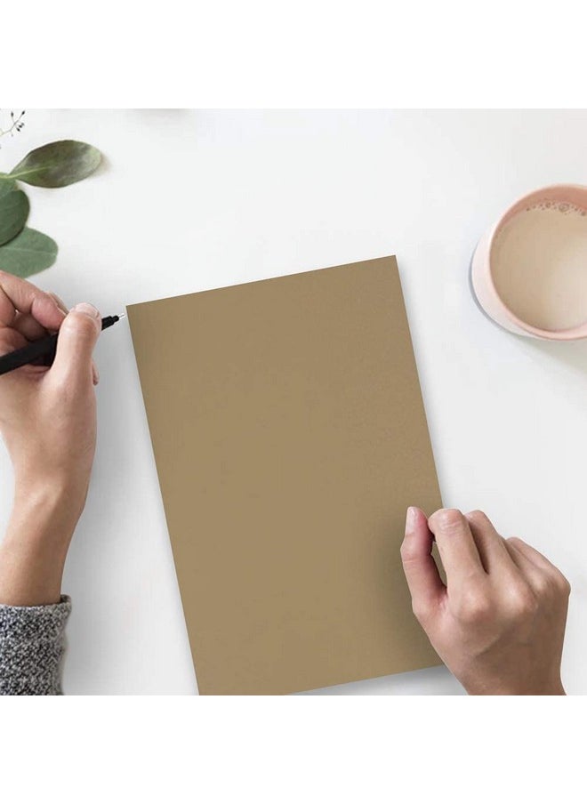 JAM Paper Matte 60Lb Cardstock - 8.5 X 11 Coverstock - 162 Gsm - Brown Kraft Paperbag - 50 Sheets/Pack  - Image 3