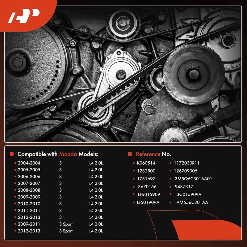 A-Premium Engine Serpentine Drive Belt for Mazda - Image 2