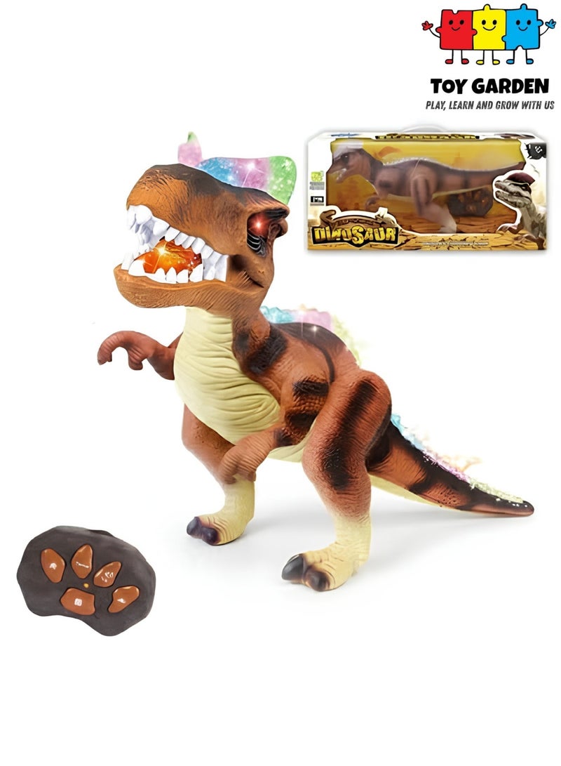 TOY GARDEN RC Robot Dinosaur, Interactive Remote Control T-Rex Dinosaur Toy for Kids – Walking RC Robot with Glowing Eyes, Realistic Roaring Sounds and LED Lights – Fun Educational Gift - Image 1