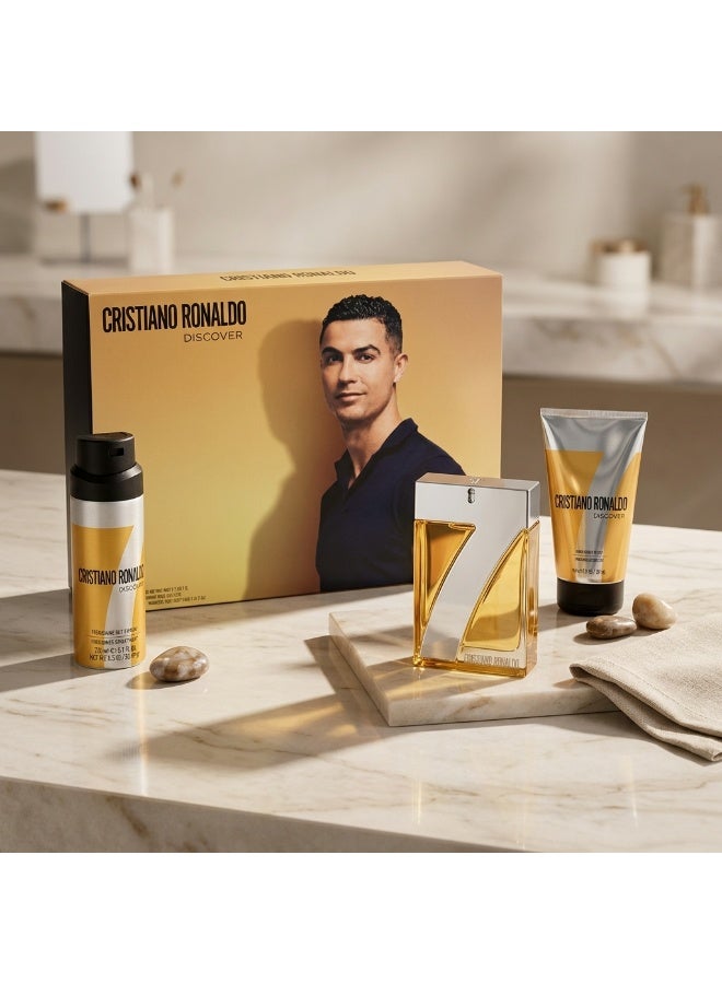 CR7 DISCOVER (M) SET EDT 100ML + SG 150ML + BODY SPRAY 150ML