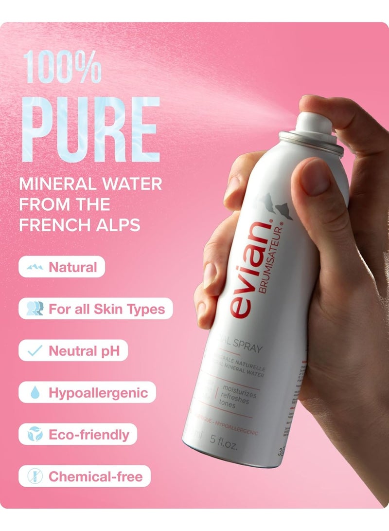 Evian BRUMISATEUR Natural Mineral Water Facial Spray 150ml - Image 3