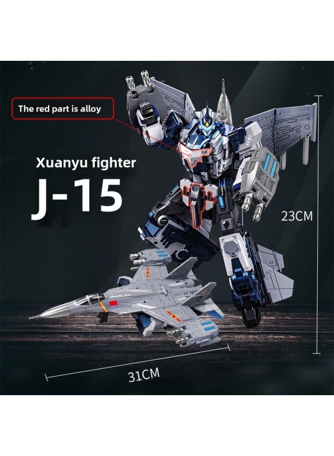 Genuine Mini Special Team Children's Electronic Deformation Watch Toy King Kong Summon Shaper Dinosaur Power Watch-Color:J-15 Fighter  W995 - Image 1