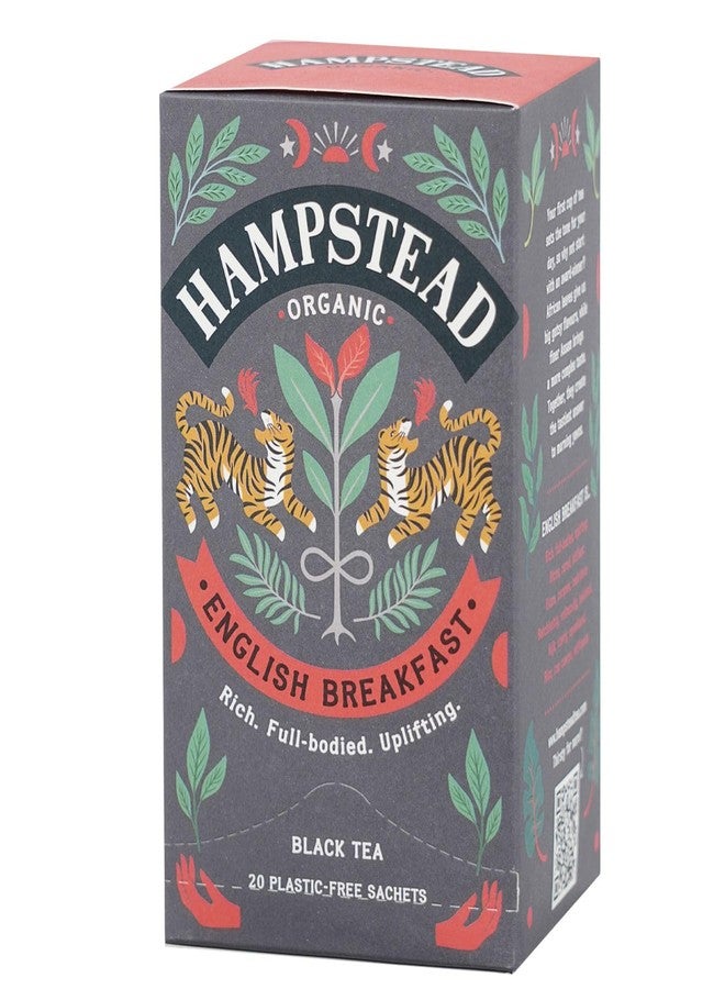 Hampstead Tea شاي هامبستيد، أكياس شاي الإفطار الإنجليزي، 20 كيس، 0.02 رطل - Image 2