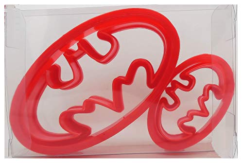 Pack of 2 Batman Cookie Cutter  Oval Biscuit Pastry Fondant Clay Cutter