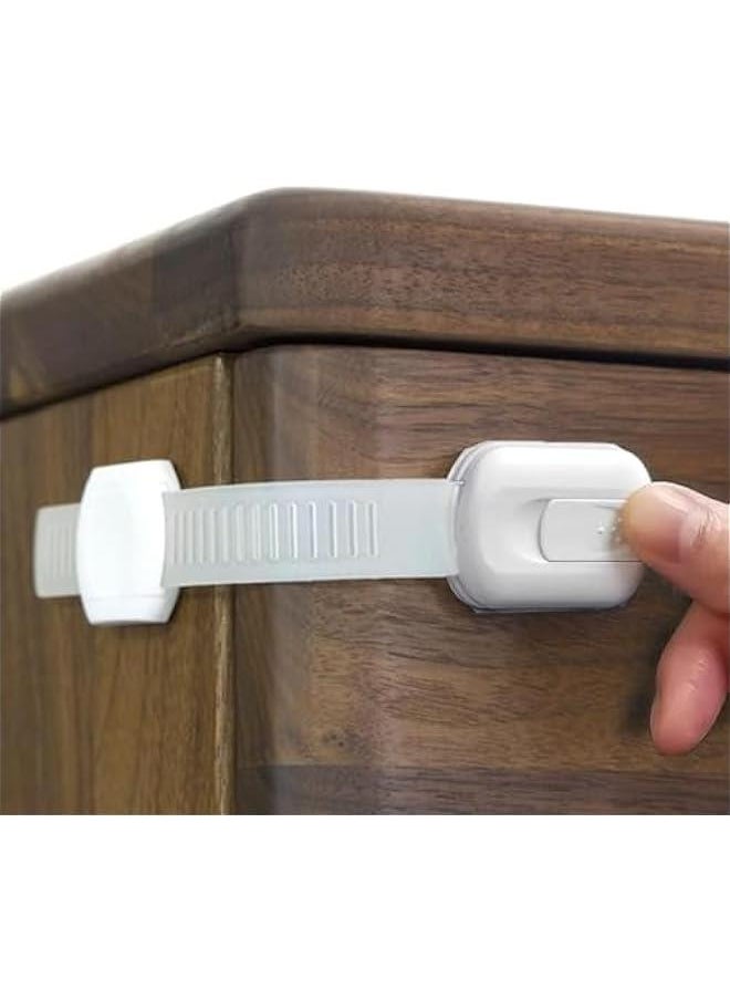 Gonice Child Safety Latches (6-Pack) | Cabinet Locks Baby Proofing| Baby Proofing set Strong and adjustable child locks suitable to lock door, fridge, toilet seat, cabinet, drawer, window, and oven  - Image 2