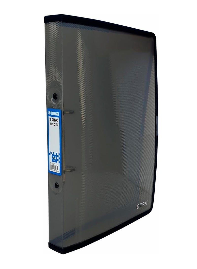 Maxi A4 Size Two Ring Binder Black  - Image 1