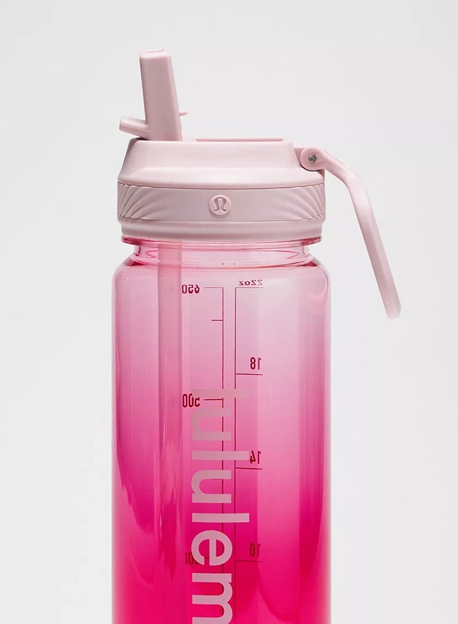 Lululemon 24oz Stainless Steel Back to Life Sport Water Bottles With Push-Pull Lid and Straw, BPA Free - Image 2