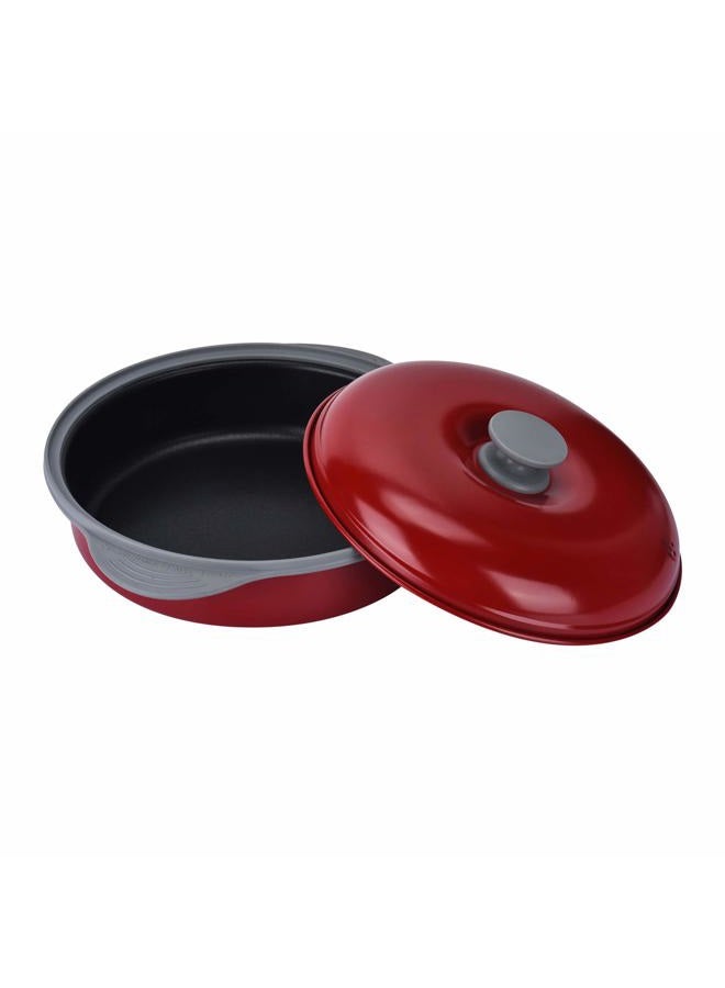 MACONEE Microwave Frying Pan Skillet, Grill & Crisper Pan with Lid Allows You to Fry, Sizzle, and Brown Foods in the Microwave, Micro Cookware for Grilling, Reheating, and Cooking a Variety of Dishes - Image 1