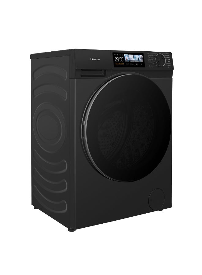 Hisense 10KG Front Load Washing Machine 1400RPM, Colour Display, Cold Wash, Anti Crease, Steam Refresh, Abaya Care, Allergy Colour,DD Inverter,Drum Clean,Bedding Care Program WF3M1042DB Titanium Grey - Image 5