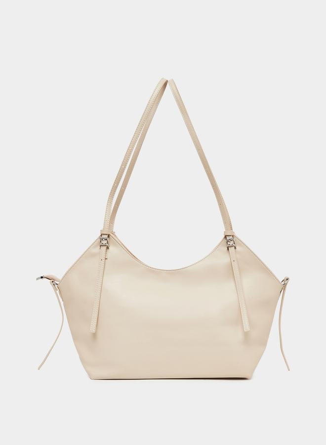 Styli Belted Shoulder Bag with Zip Closure - Image 3