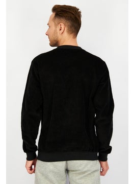 adidas Originals Men Sportswear Fit Long Sleeve Outdoor Sweater, Black and White  - Image 4