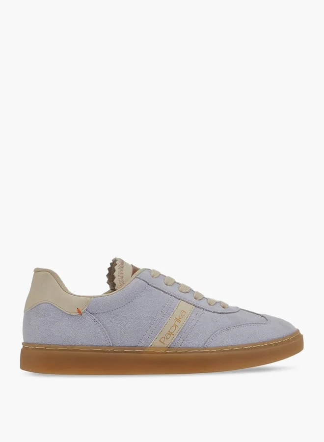 Paprika Women's Panelled Ankle Sneakers with Lace-Up Closure