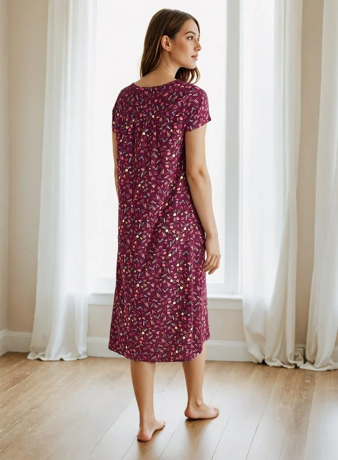 Splash FAV Floral Print Night Dress