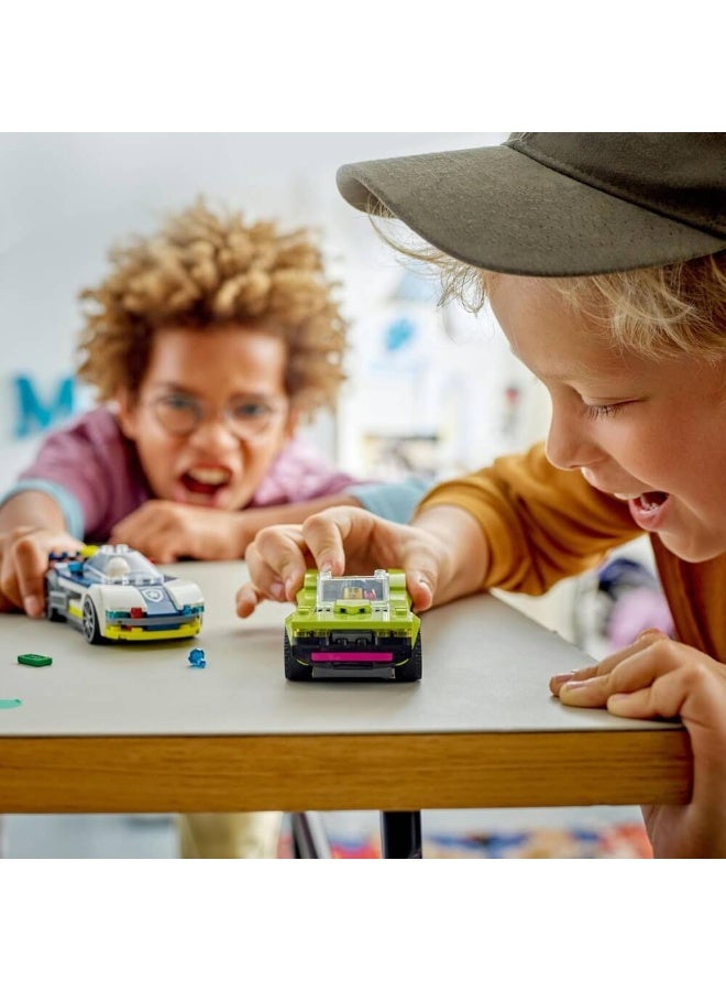 LEGO City Police Car & Muscle Car Chase 60415 Building Toy Set (213 Pieces) - Image 3