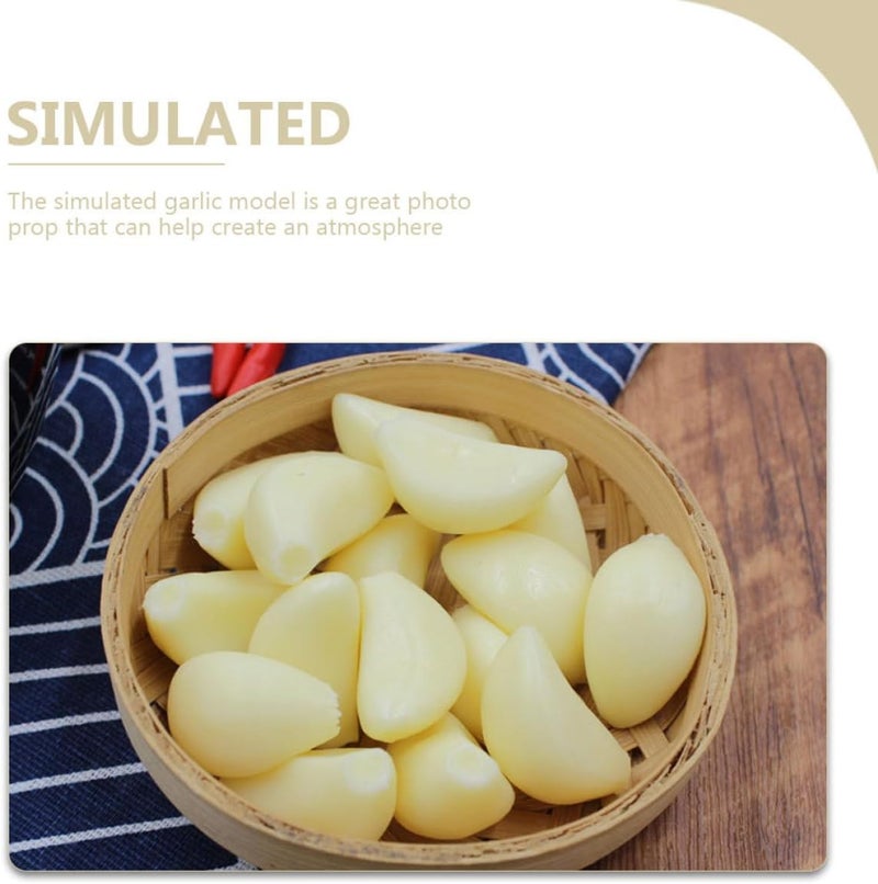 Regular scheduled transit Artificial Garlic Model 10pcs Simulation Garlic Decor Fake Vegetable Kitchen Photography Props Recognition Home Decoration Pre-sale confirmed stock Personal & public compatible Ready order processing Major city pickup option Flexible purchase choices Varied available picks Medium weight Comfort grip Repeated use resistant selected material Budget friendly trendy design Light precision processed material Backup reserve local stock Daily wear upgraded resistant material All-scene tailored quality Global standard quality Odor free color Trendy varied sizing alternatives Air & land transit compatible Slow wear optimized quality Long term use design Gulf user preference oriented build Timely planned dispatch Detachable clean Multiple design variants - Image 5