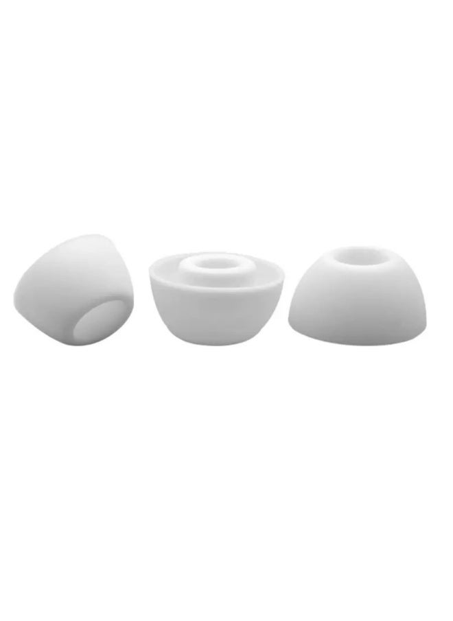 Generic - Customized For Airpodspro Earmuffs For Apple Wireless Bluetooth Box Huaqiangbei Bluetooth Third Generation Replacement Ear Caps-Color:White Large Size (huaqiangbei Pure Silicone) - Image 1