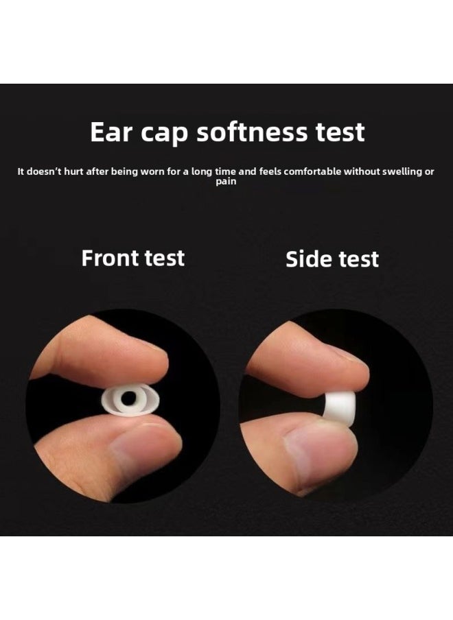 Generic - Customized For Airpodspro Earmuffs For Apple Wireless Bluetooth Box Huaqiangbei Bluetooth Third Generation Replacement Ear Caps-Color:White Large Size (huaqiangbei Pure Silicone) - Image 1