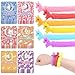 Gocozer 30Pack Valentines Day Cards with Stretchy String Toys Unicorn Noodles Fidget Toys for Kids Kids Valentines Exchange Gifts Ideas Preschool Valentine Gifts Favors - Image 2