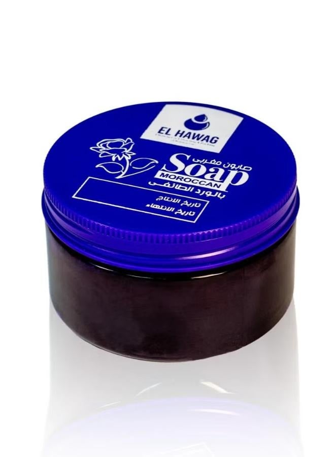 الحواج موروكان صابون مغربي بالورد الطائفي 220 جرام - Image 1