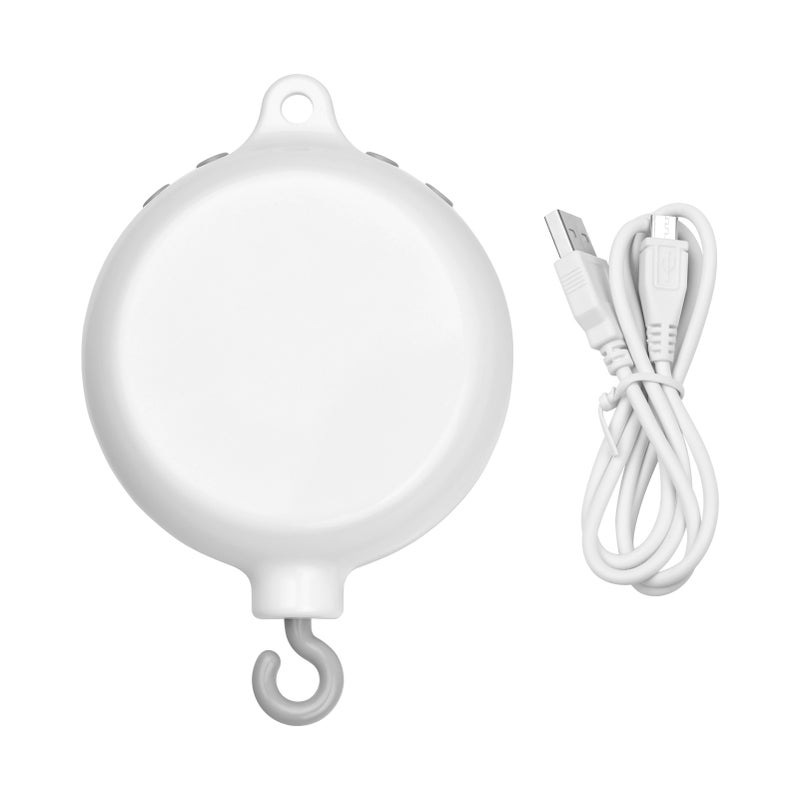 Baby Musical Crib Mobile Rotatable BT Music Box with Relaxing Music USB Data Transmission for Baby Boys Girls - Image 3