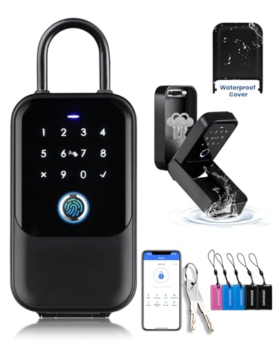 CATCHFACE [New]Smart Lock Box,CATCHFACE Wireless Smart Key Lockbox Electronic LockBox Key Lock Box App Control,Share eKey,Wall Mount & Door Handle,Home/Office/Warehouse/Realtor - Image 1