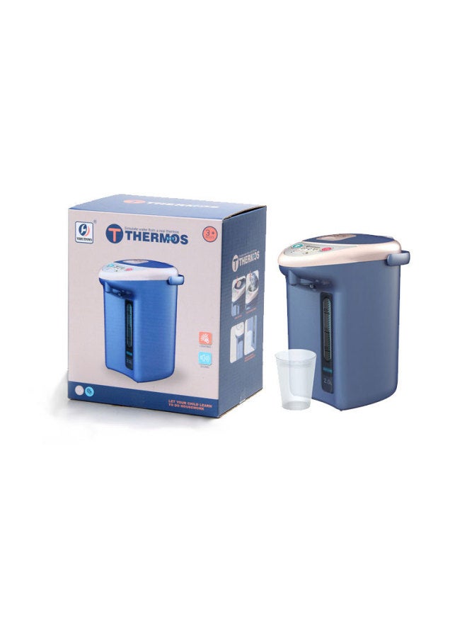 Children's Home Simulation Big Appliance Water Dispenser Big Coffee Machine Juicer Electric Music Lighting Toy-Color:Blue Simulation Water Dispenser (window Box With 2 Coffee Cups) - Image 3