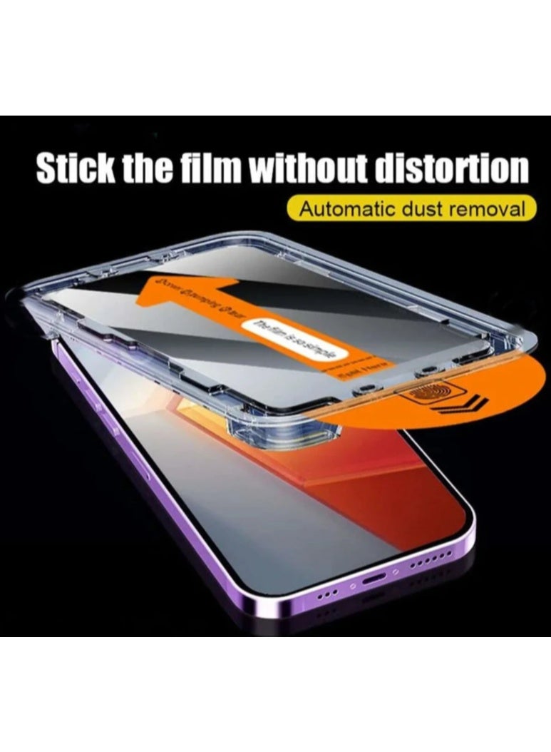 كلاس واقي شاشة كامل لهاتف آيفون 17 برو ، عبوة واحدة، مع طقم محاذاة تلقائية، فائق الوضوح، مقاوم للخدوش، حماية بمعايير عسكرية، سهل التركيب، مقاوم لبصمات الأصابع، خالٍ من الفقاعات - Image 3