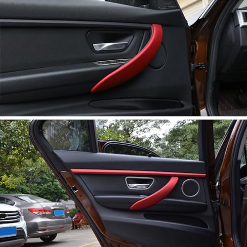 CHUANGHUI Car Door Handle for BMW 3 4 Series 3GT F34 F36 F30 2013-2018 Interior Door Handles Replace Cover Car Door Handle 320i 328i 330i 335i 340i (Sport Red) - Image 2