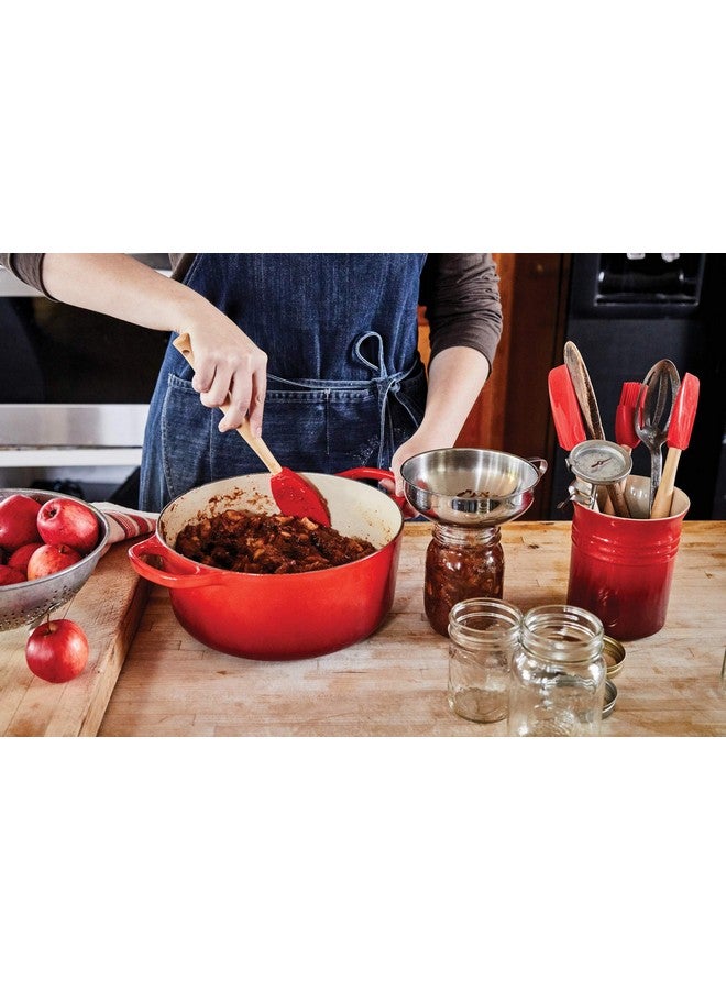Le Creuset Le Creuset Silicone Craft Series Utensil Set with Stoneware Crock, 5 pc., Cerise  - Image 3
