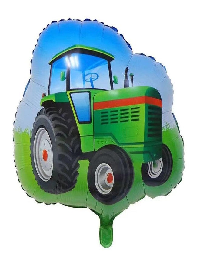 DYT 5Pcs Tractor Foil Balloons Green Tractor Birthday Number 2 Mylar Foil Balloon Farm for 2nd Birthday Party Decorations - Image 5
