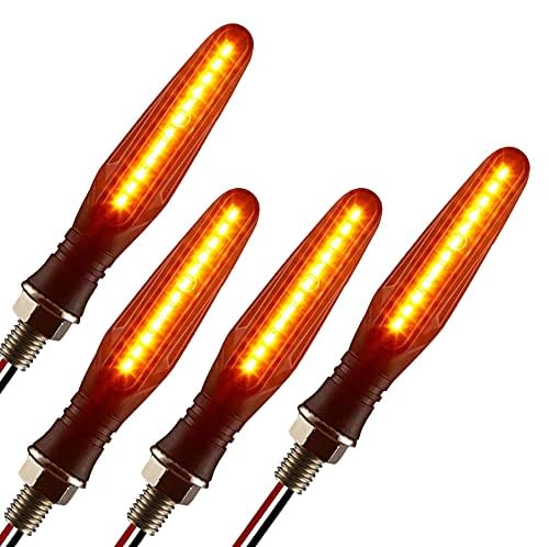 VTRUST Original Waterproof SMD KTM Style Indicators, 9 LED High Bright, Universal for All Bikes Models, Turn Signal Lights, Motorcycle, Amber, Pack of 4 - Image 1