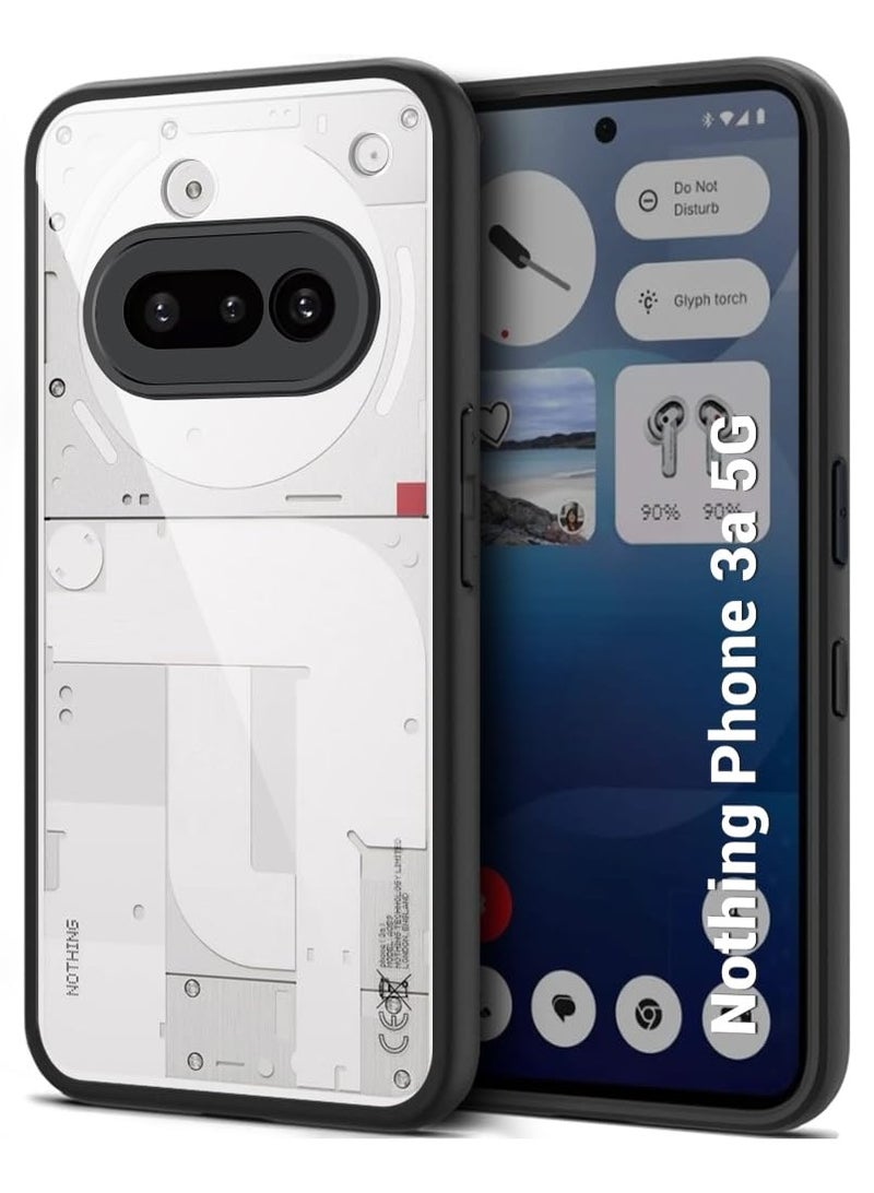 Case for Nothing Phone 3a Shockproof Crystal Clear Hard Back Cover Anti-Yellowing Case 360 Degree Protection TPU Bumper Transparent Back Cover Case for Nothing Phone 3a  - Image 1
