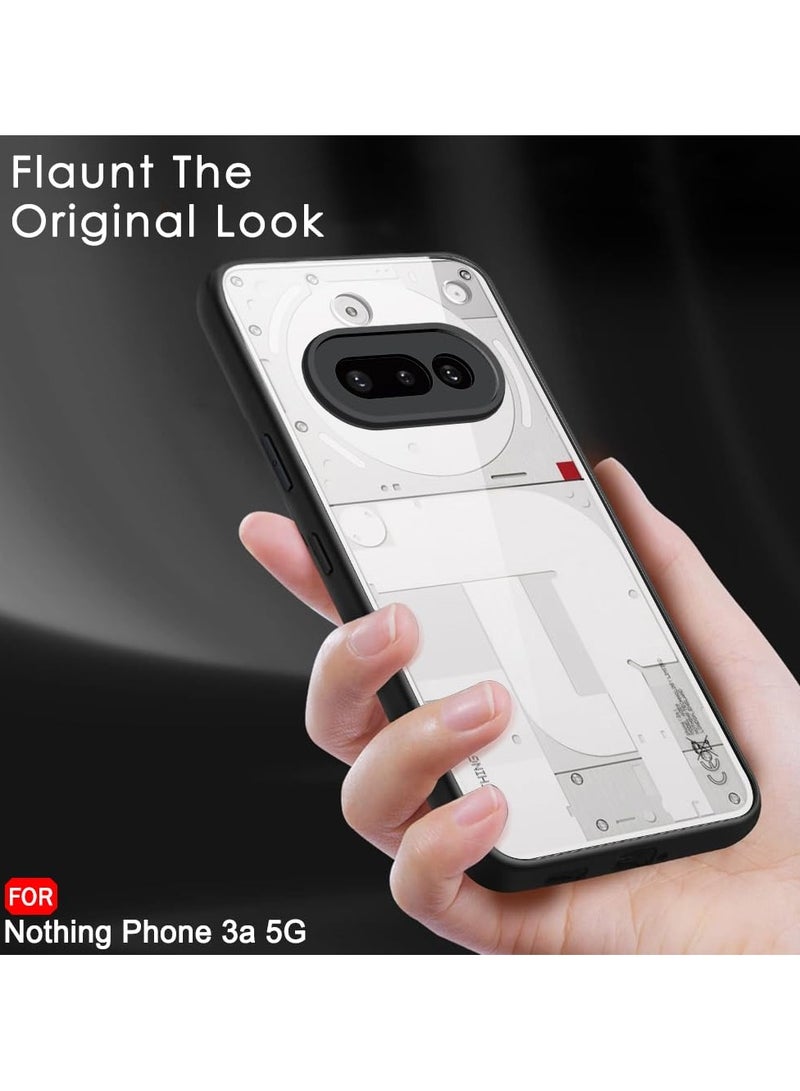Case for Nothing Phone 3a Shockproof Crystal Clear Hard Back Cover Anti-Yellowing Case 360 Degree Protection TPU Bumper Transparent Back Cover Case for Nothing Phone 3a  - Image 3